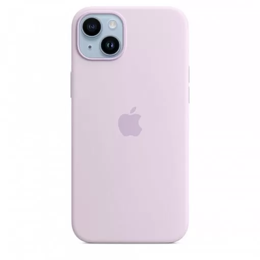 Чехол силиконовый MagSafe iPhone 14 Plus, лавандовый